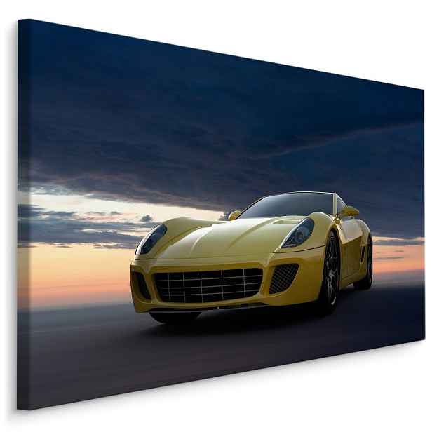 MyBestHome BOX Plátno Sportovní Auto A Mraky Varianta: 90x60