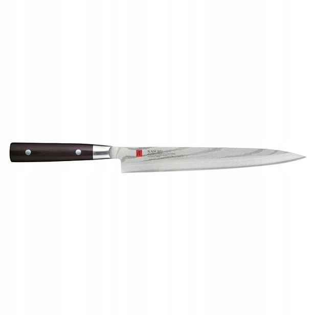 Nůž japonský Sashimi o délce 24 cm z damaškové oceli Kasumi