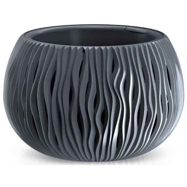 PROSPERPLAST - Květináč SANDY s vložkou 18 cm