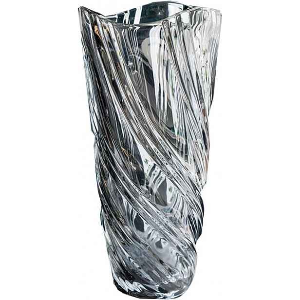 Skleněná váza na květiny Moderní kouřové silné Sklo Šedá 24 cm