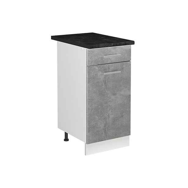 Vicco SKŘÍŇKA POD DŘEZ R-Line, Beton/Bílá, 40 cm pracovní deska Antracit