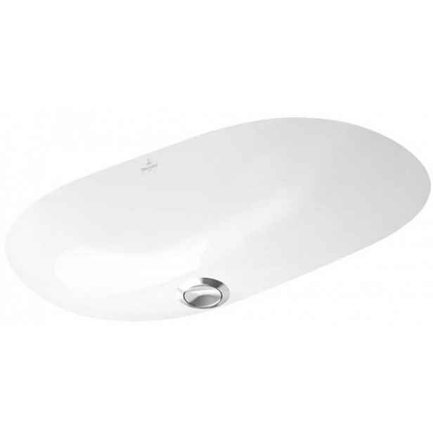 Zápustné umyvadlo Villeroy & Boch O.novo 53x32 cm bez otvoru pro baterii 41625001