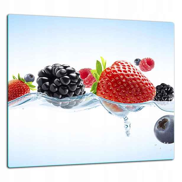 Skleněná Ochranná Deska Panel Lepidlo 65x60 Ovoce