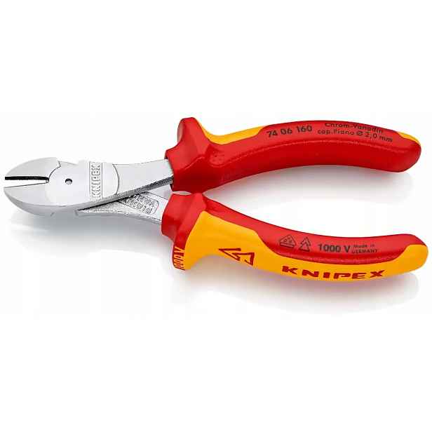 boční řezačka v izolaci Vde 160 mm, do 1000 V, Knipex [74 06 160]