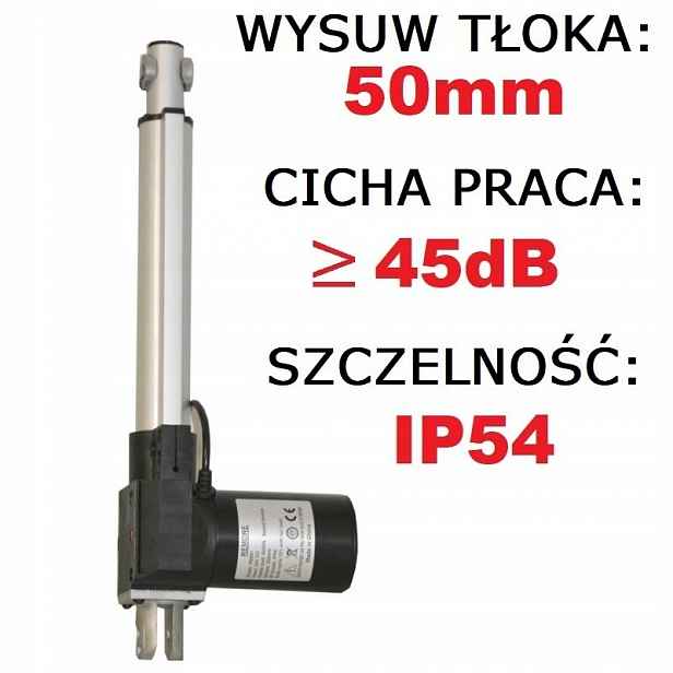 Elektrický Pohon 24V Lineární Motor 50 mm 3kN