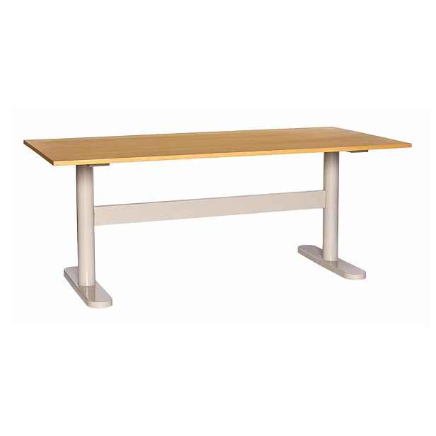 Pracovní stůl s deskou v dubovém dekoru 90x190 cm Tona – Hübsch