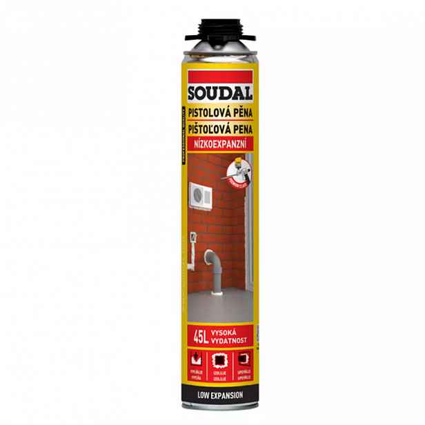 Soudal montážní pěna nízkoexpanzní pistolová 750 ml