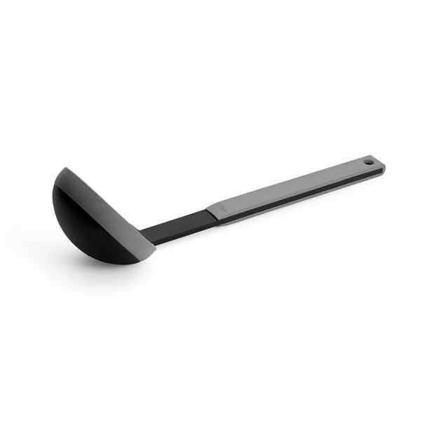 Woll Silikonová naběračka Cook it, 33 × 10 cm, šedočerná KU008-G