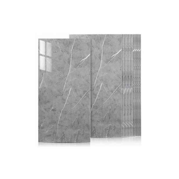 TEMU Samolepicí PVC bílé mramorové dlaždice 10 ks 60×30 cm - Silné voděodolné obkladové panely s leskem, rychlá instalace bez lepidla, pro kuchyň,