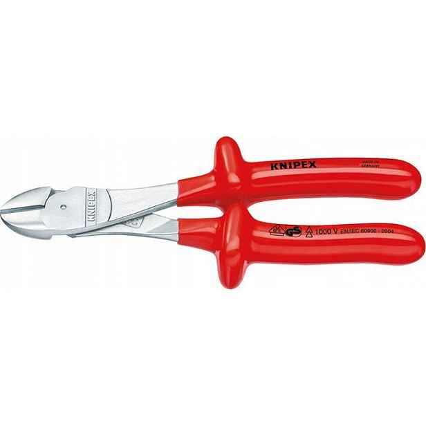 Boční štípací kleště izolované s vysokým převodem Vde 250mm Knipex