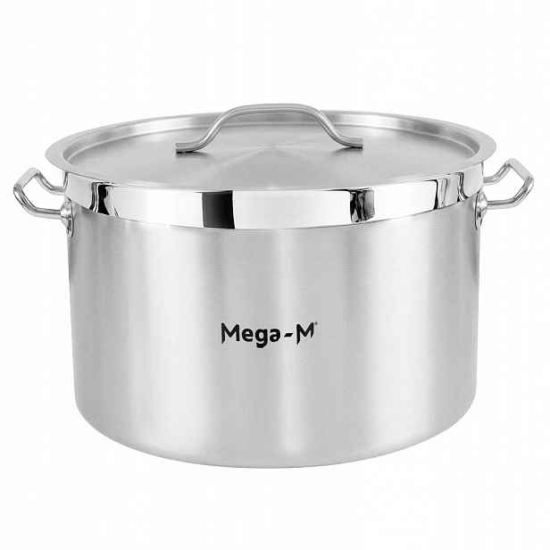 Hrnec Z Nerezové oceli s poklicí 44 l, průměr 45 cm, střední Mega-M Pro