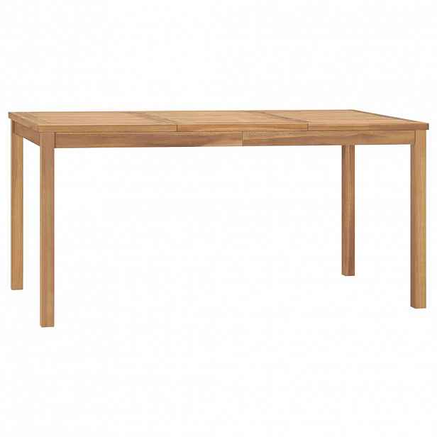 vidaXL Zahradní jídelní stůl 160 x 80 x 77 cm masivní teakové dřevo