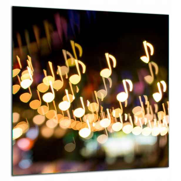 Skleněná Ochranná Deska Panel Lepidlo 60x65 Noty