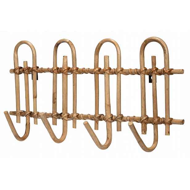 Věšák Styl Boho 100% přírodní bambus na oblečení, bundy 51x24 cm