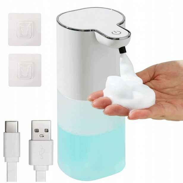Bezdotykový Dávkovač Tekutého Mýdla 400 ML Automatický Dávkovač Velký Stěnový