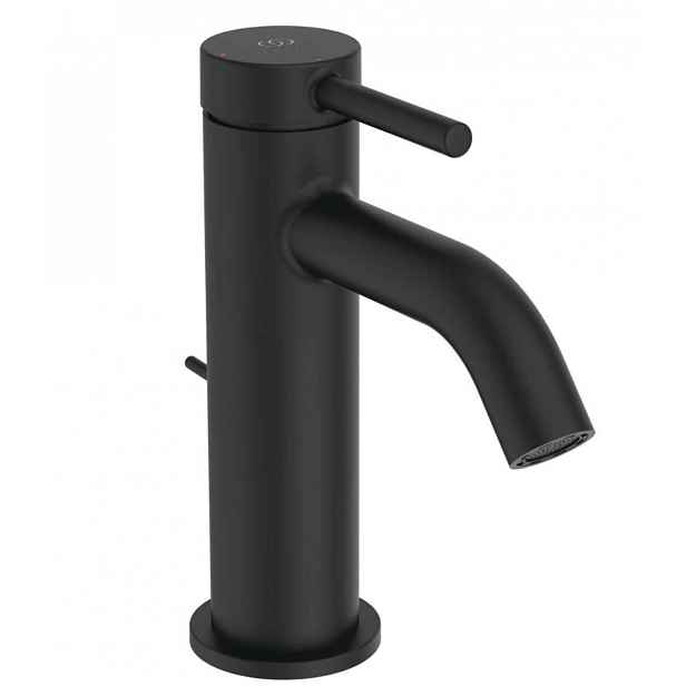 Ideal Standard Ceraline Nuovo - Umyvadlová baterie s výpustí, BlueStart, hedvábná černá BD758XG
