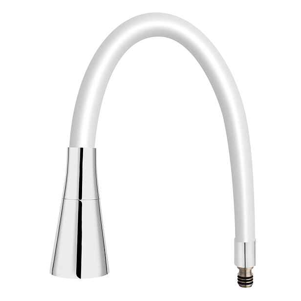 Novaservis Elastické rameno k baterii 70720, bílá-chrom