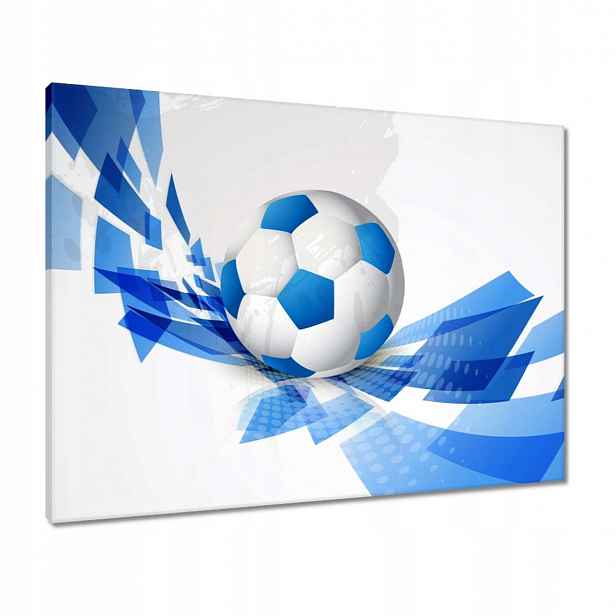 Obrazy 80x60 Modrý fotbal