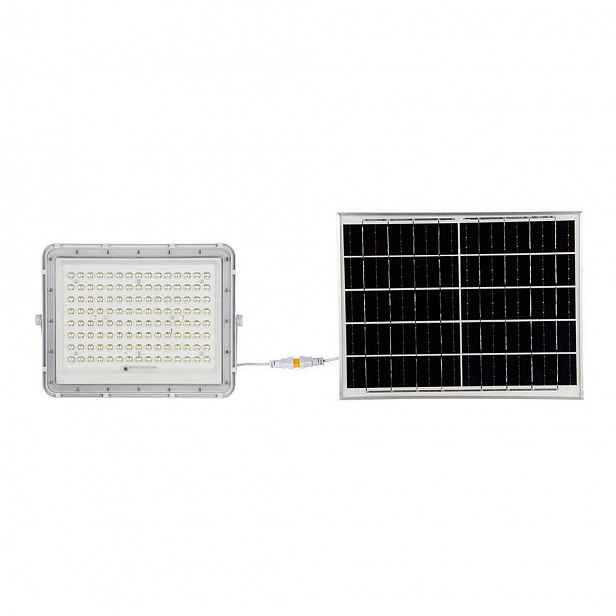 V-tac Solární Led zářič 20W dálkový ovladač auto časovač IP65 VT-180W-W 6400K