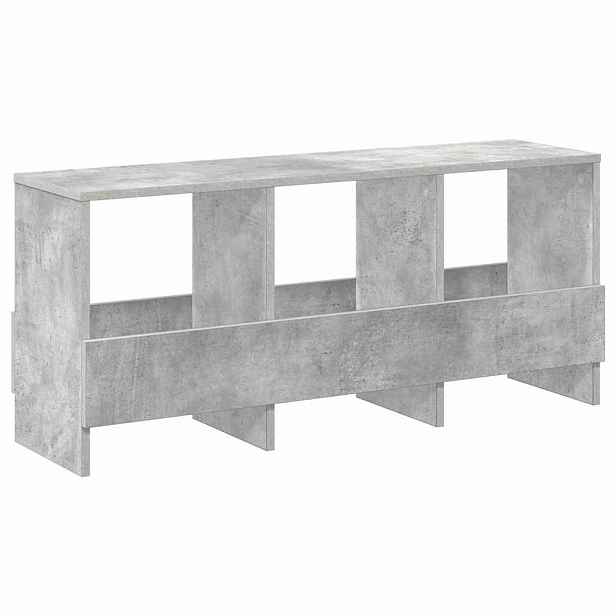 vidaXL Regál na časopisy Betonově šedá 102 x 30 x 45 cm
