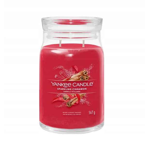 Yankee Candle Signature Large Jar Sparkling Cinnamon Velká sójová svíčka 567