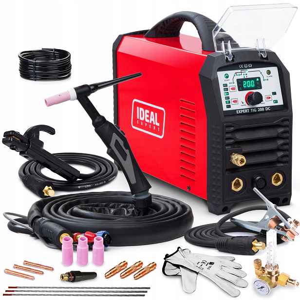 Invertorová Svářečka Ideal Tig 200 DC Mma Puls 230V 200A Hf Igbt Sada 4 M
