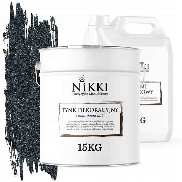 Dekorativní Omítka Zev/vnitřní 15 Kg Grafitové Krystaly Černá Mika D923 Podklad