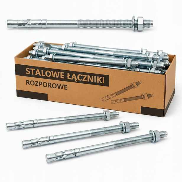 Kotva do betonu m12 kroužková rozpěrná 12x180 trnová 45 kusů