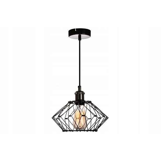 Reality Závěsné svítidlo Cameleon, industriální, černý kov, 1x40W, patice E27