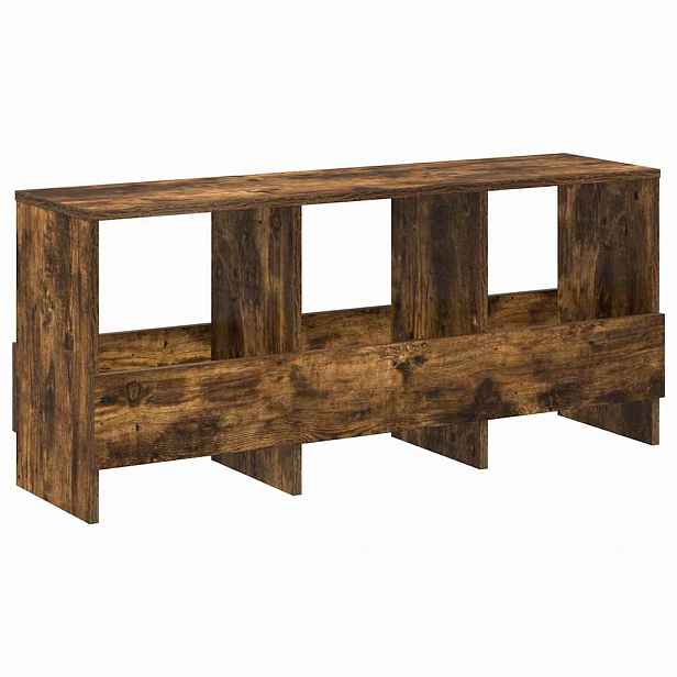 vidaXL Regál na časopisy Kouřový dub 102 x 30 x 45 cm