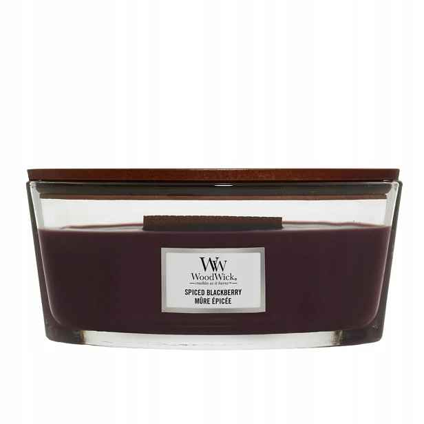 WoodWick Spiced Blackberry vonná svíčka Elipsa