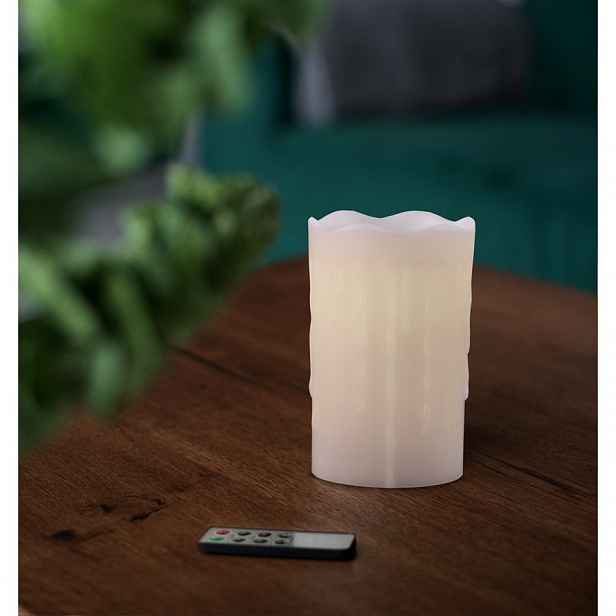 Světelná svíčka s dálkovým ovladačem DecoKing Subtle Sweet, výška 12,5 cm