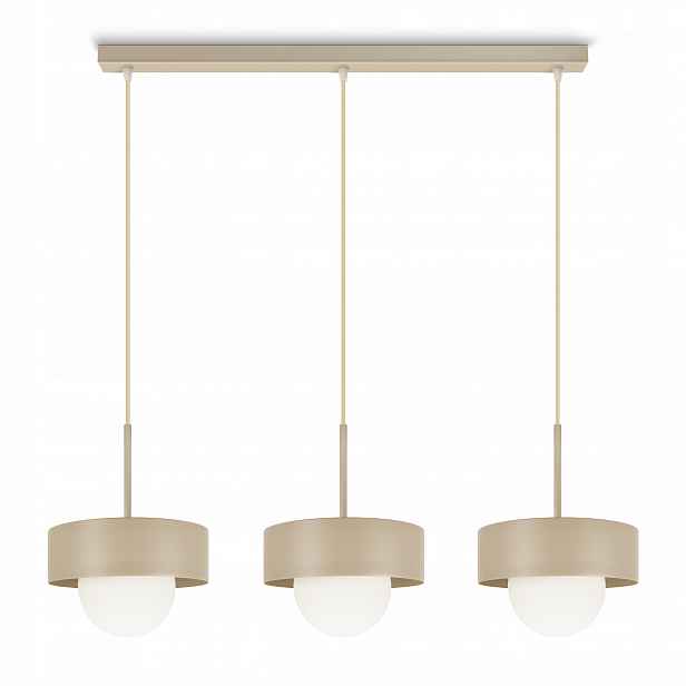 Závěsná stropní lampa Lustr Loft Béžová G9 Skleněné koule Modern Luxolar