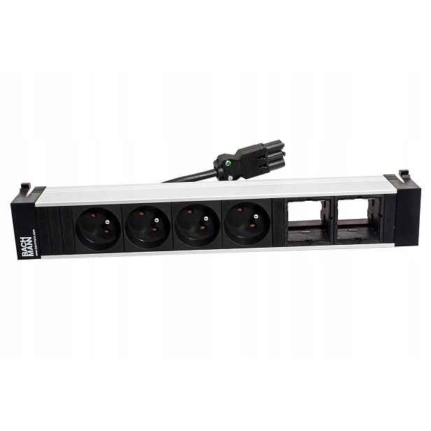 Bachmann Power Frame, box pro 6 modulů, 4x zásuvka Cz, 2x volné (916.1110)