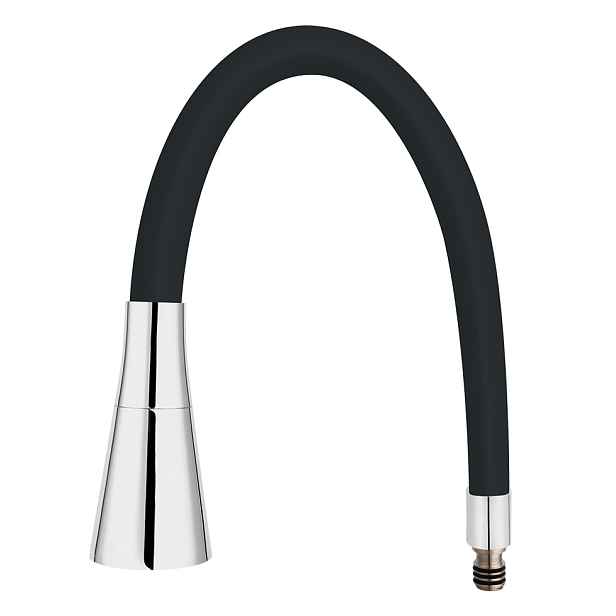 Novaservis Elastické rameno k baterii 70720, černá-chrom