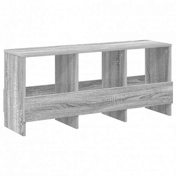 vidaXL Regál na časopisy Šedá Sonoma 102 x 30 x 45 cm