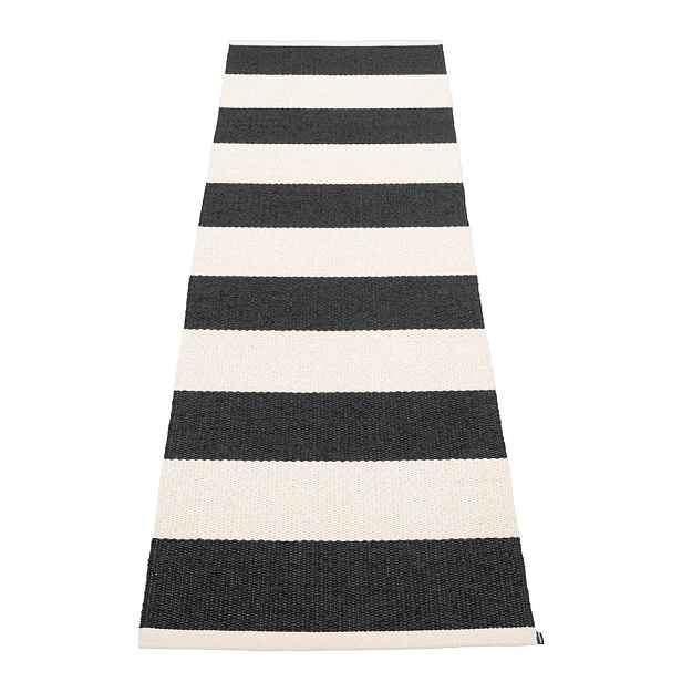 Černo-bílý vnitřní a venkovní běhoun 70x225 cm Bob Black Vanilla – Pappelina