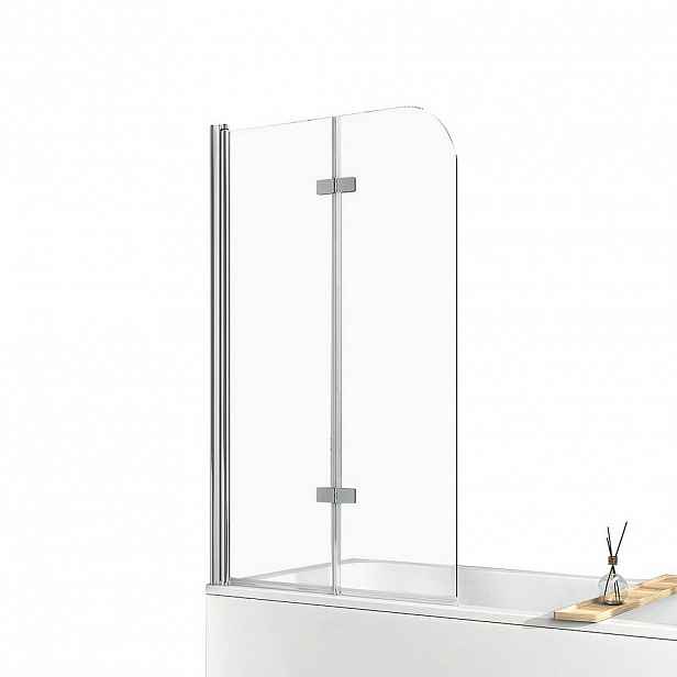 EMKE SPRCHOVÁ ZÁSTĚNA pro vanu skládací s otočnou funkcí 100/140 cm