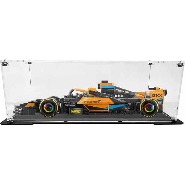 Vitrína s černou základnou pro stavebnici Lego 76919 McLaren Formule 1
