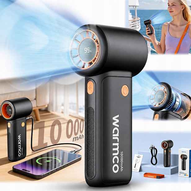 Výkonný Usb ventilátor 15000RPM mini, ruční ventilátor, chlazení 10000 mAh
