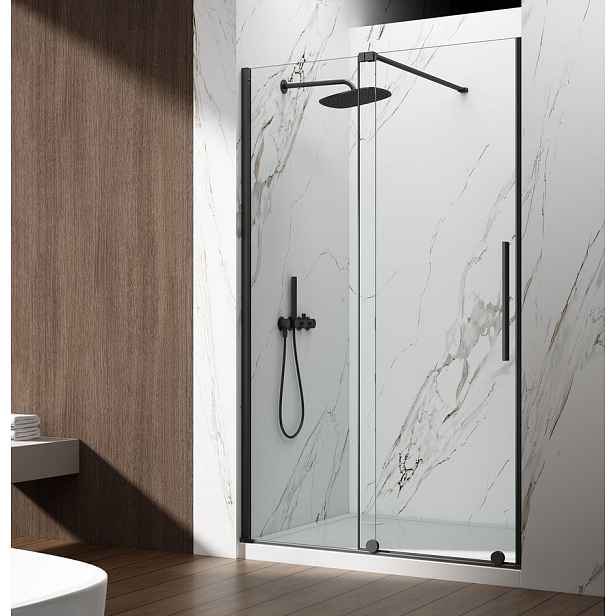 Gelco SPIRIT BLACK sprchové dveře 1100mm, čiré sklo