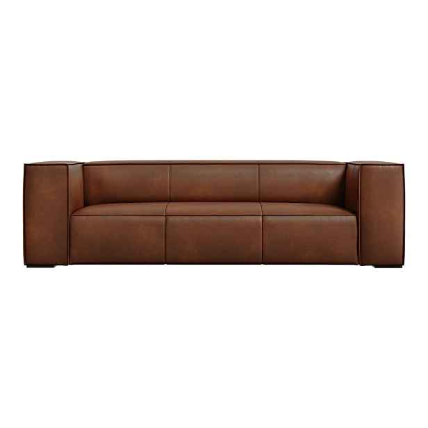 Koňakově hnědá kožená pohovka 227 cm Madame – Windsor & Co Sofas