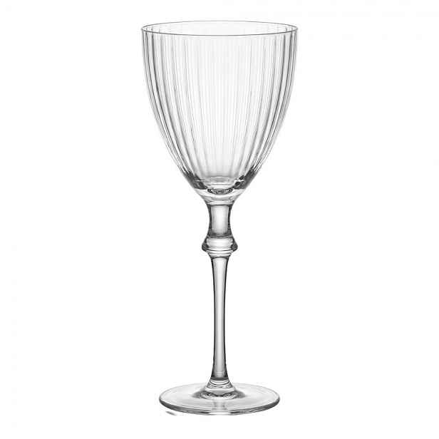 Sklenička na víno s žebrováním - Ø 8*21 cm / 300 ml Clayre & Eef