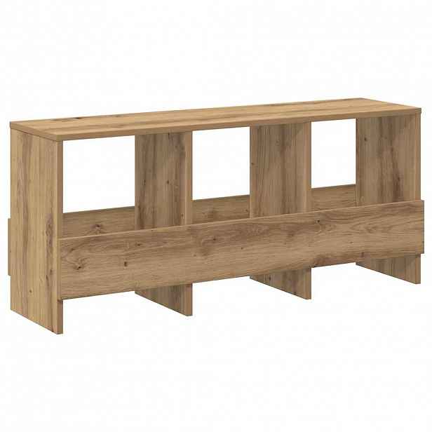 vidaXL Regál na časopisy Artisanový dub 102 x 30 x 45 cm