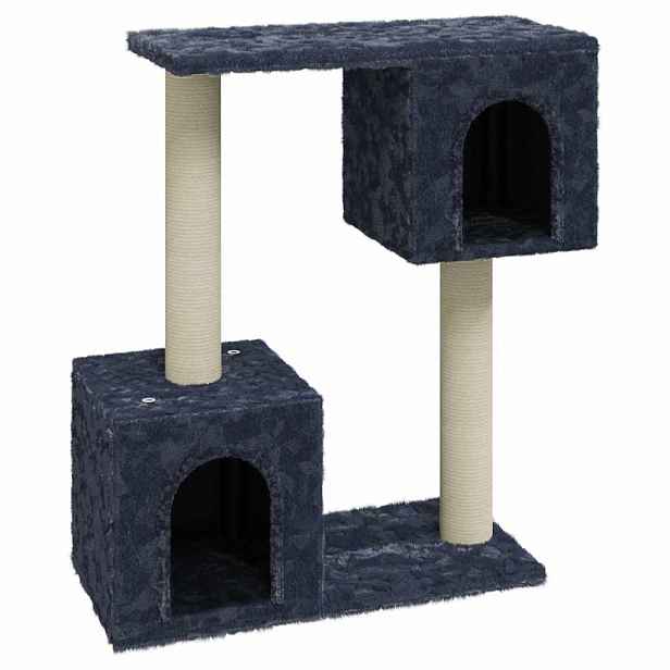 vidaXL Škrabadlo pro kočky se sisalovými sloupky tmavě šedé 60 cm