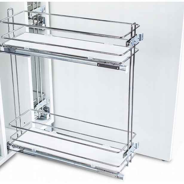 Cargo mini podstolové Fgv 200 mm Levé chrom Plné Dno bílé