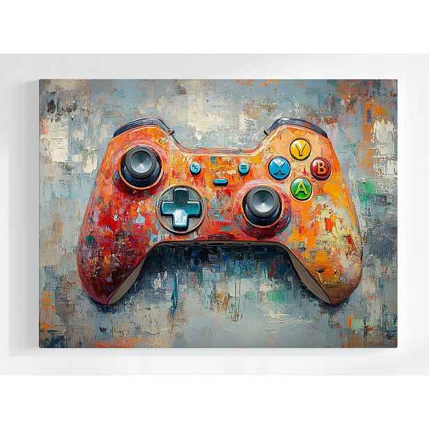 Obraz Na Plátně Canvas Gaming Hráč Kontroler Pad Konzola Gamepad 80x60