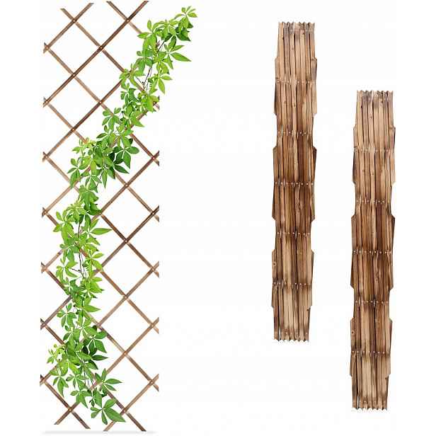 Pergola, Výsuvná mřížka na popínavé rostliny, 3 ks, dřevo, 180 cm.
