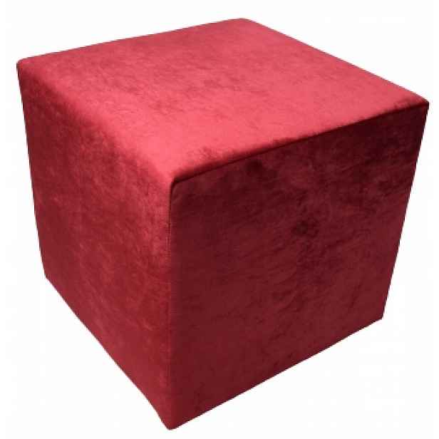 Taburet kostka 40x40 Fresh Velvet velur plyš barvy