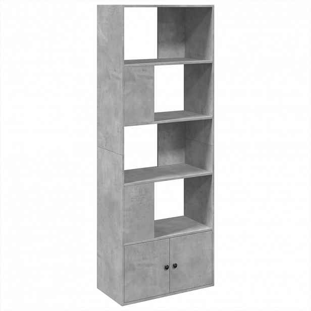vidaXL Knihovna betonově šedá 70 x 36 x 189 cm kompozitní dřevo